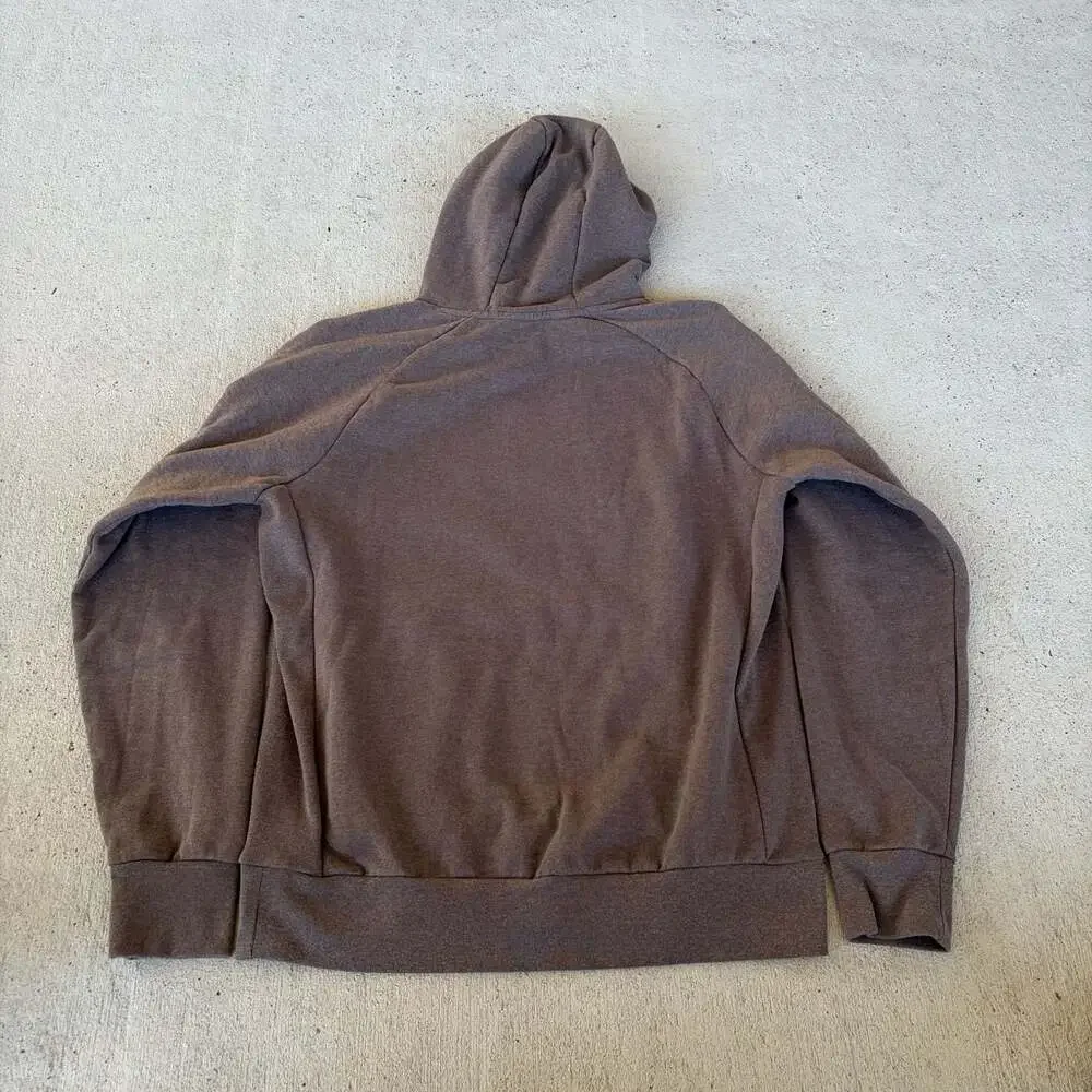 Y2K The North Face Men's Brown Hoodie Pullover Sz L